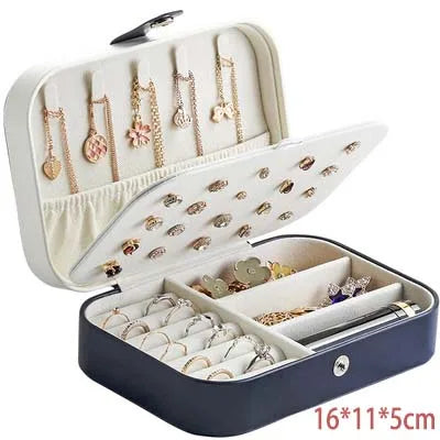 Portable PU Leather Jewelry Box