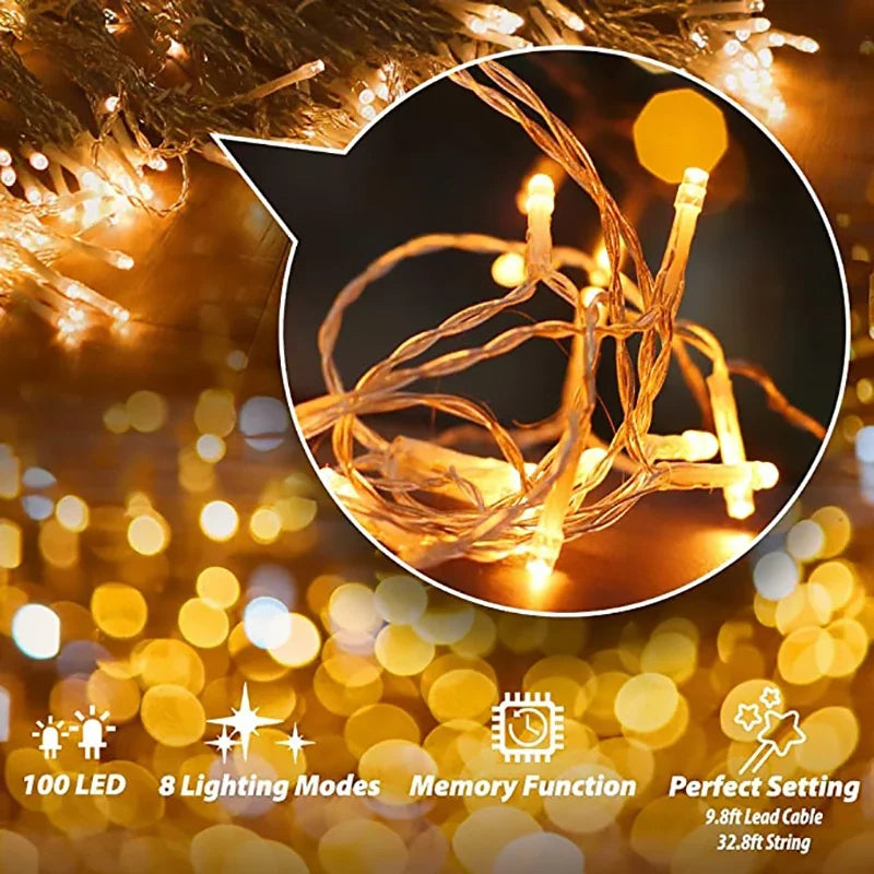 LED String Lights 8 Modes – EU