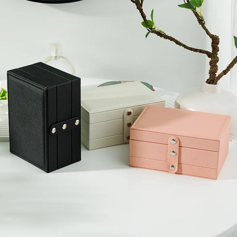 Portable PU Leather Jewelry Box